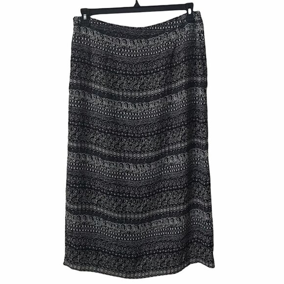 Rena Rowan Semi Sheer Side Slit Maxi Skirt - Picture 2 of 14